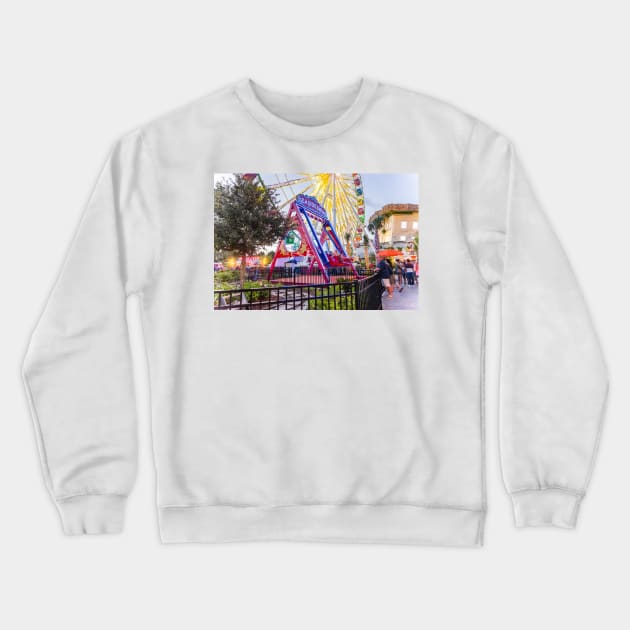 Seaside Swing Crewneck Sweatshirt by KensLensDesigns